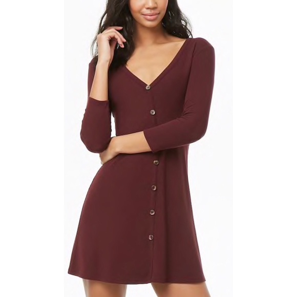 Forever 21 Dresses & Skirts - Button Ribbed A-line (2 Dresses)
